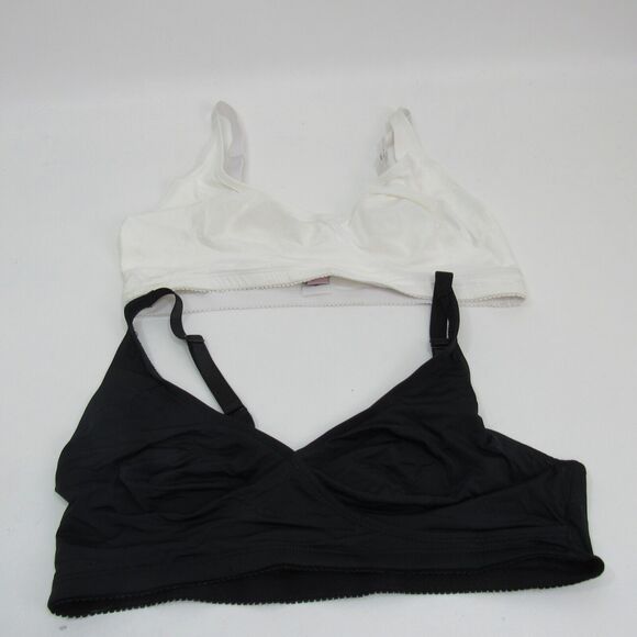 Shear Shapewear  2-pack Leisure Bra  Size Med 1 black 1 white - Picture 1 of 7